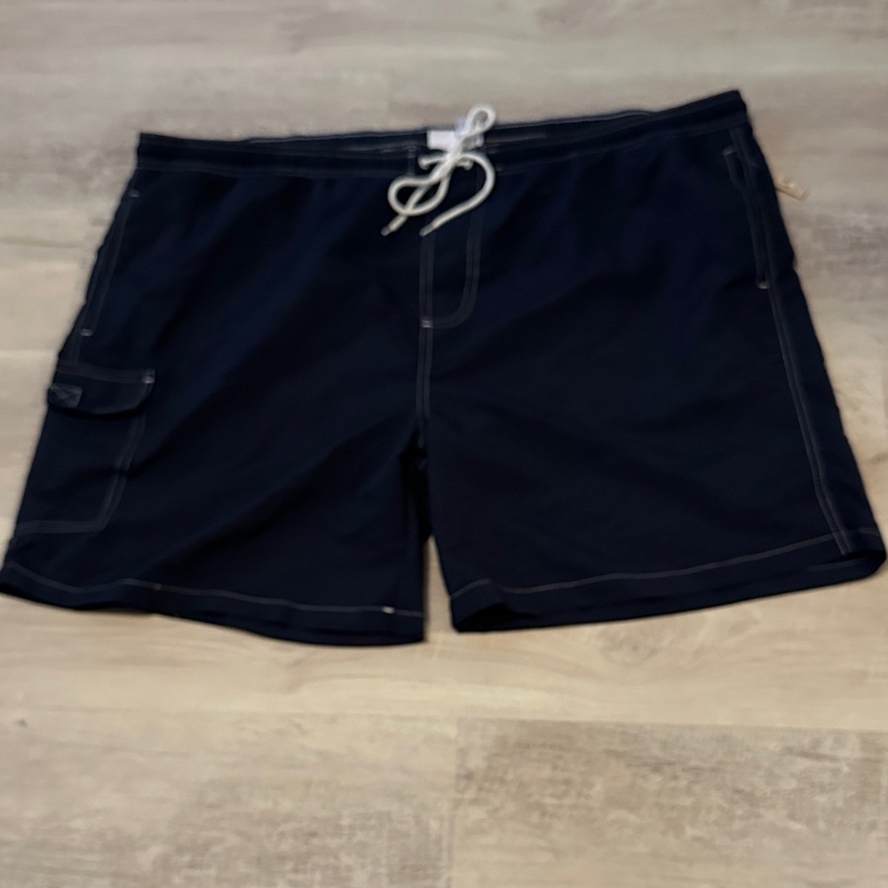 Navy Swim Cargo Shorts